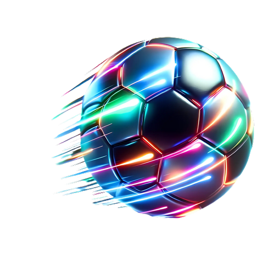 Bügelbild Neon Fussball #9 - Fylou's Style