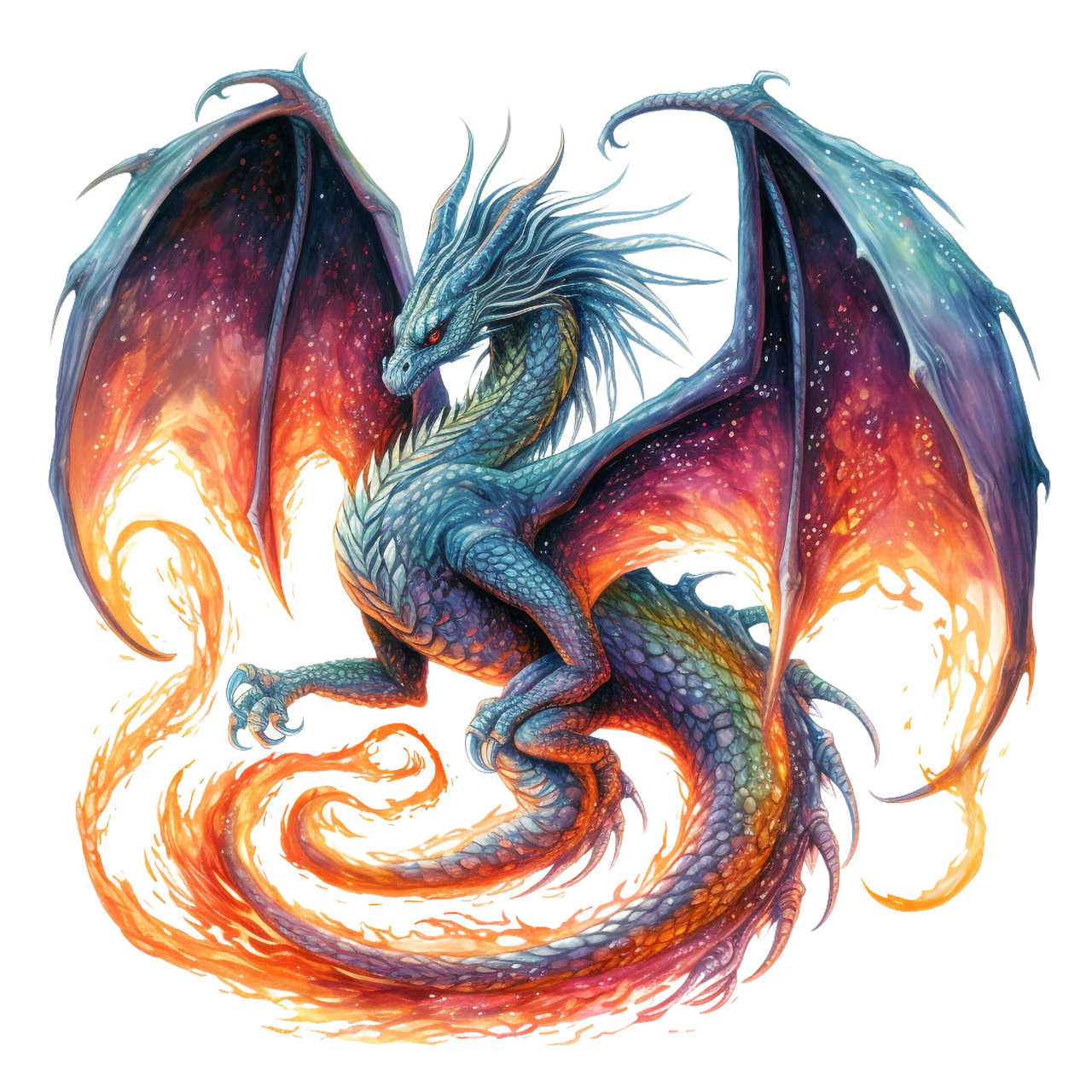 Iron-on Image Fire Dragon #3