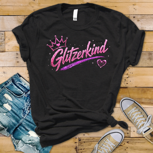 Bügelbild Glitzerkind