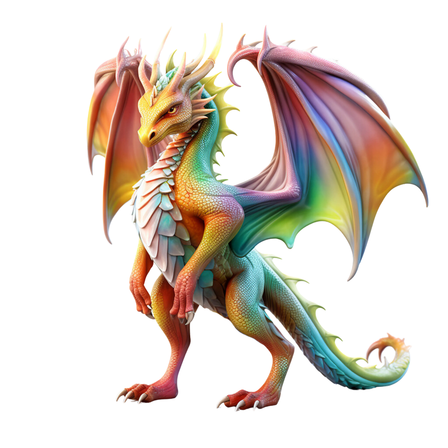 Bügelbild Rainbow Drache #8 Fylou's Style