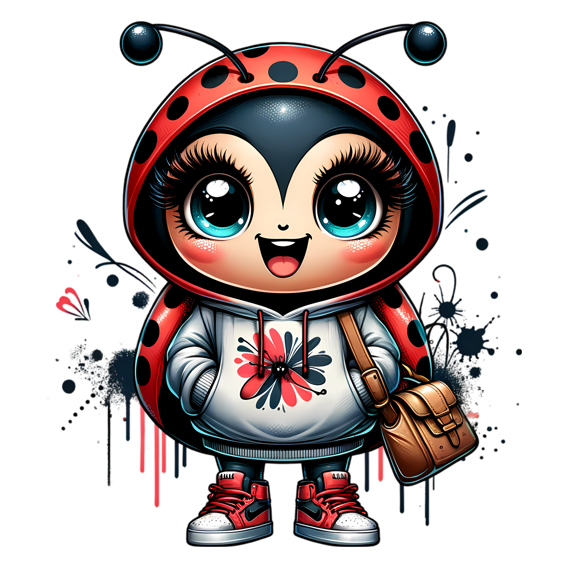 Bügelbild  Streetwear Grafitti Ladybug #5 Fylou's Style