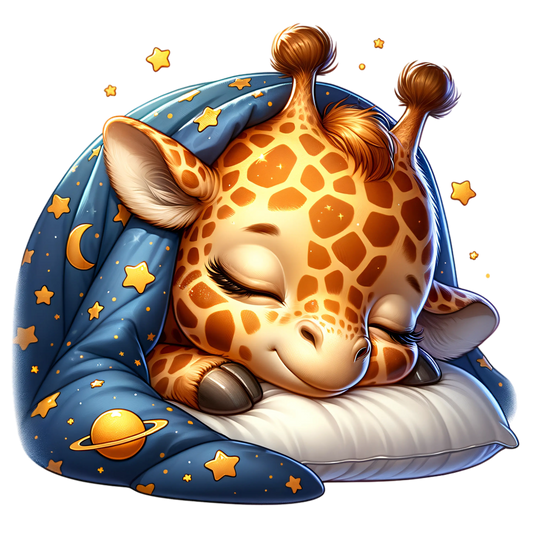 Bügelbild schlafende Giraffe - Fylou's Style