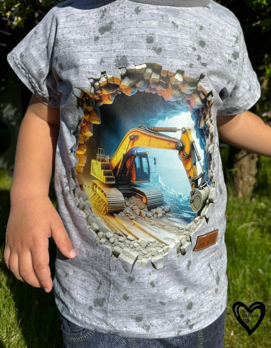 Bügelbild 3D Bagger #6 Fylou's Style