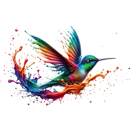 Bügelbild 3D Kolibri #10 Fylou's Style
