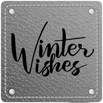 Bügellabel Winter Wishes - Fylou's Style