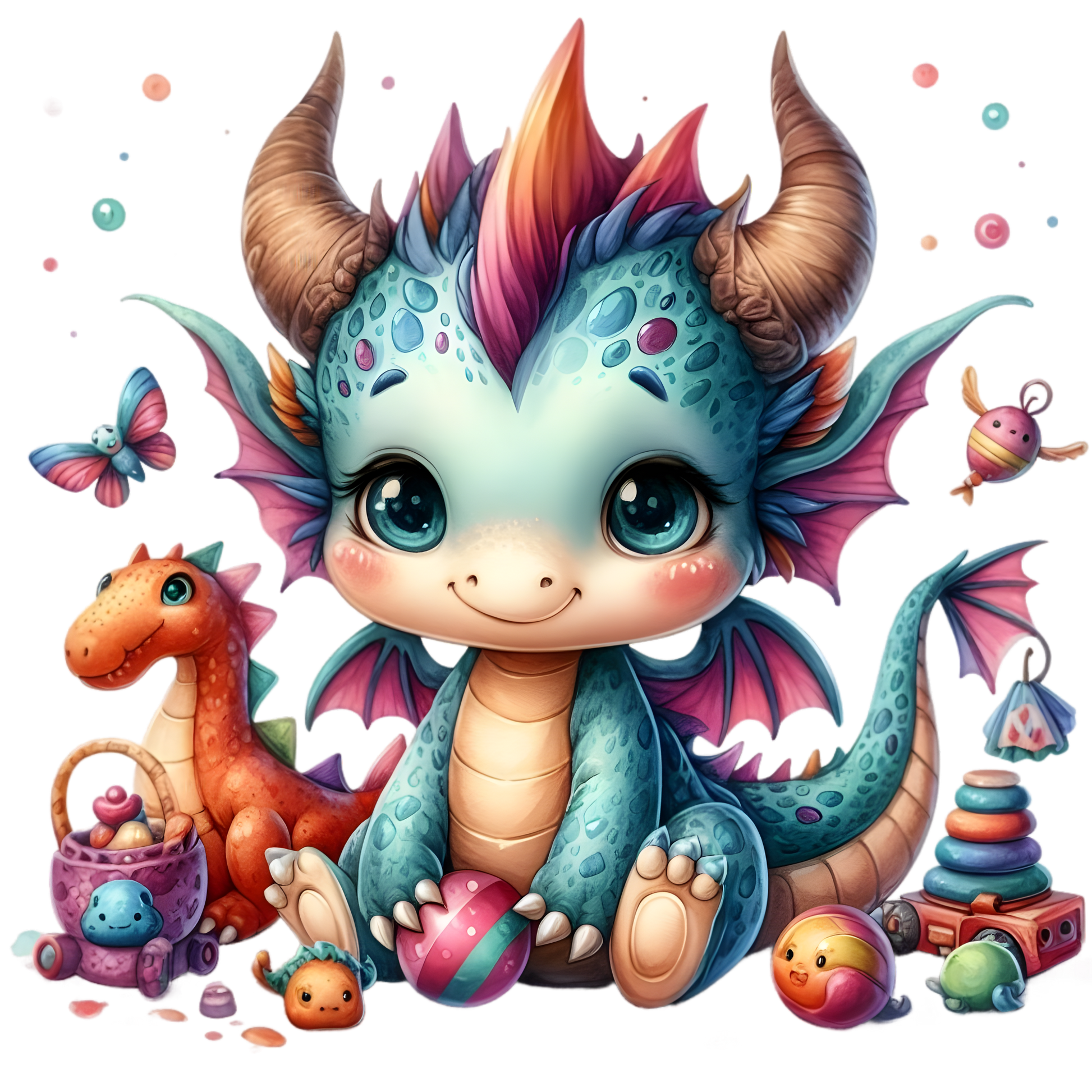 Bügelbild Baby Dragons #05 Fylou's Style
