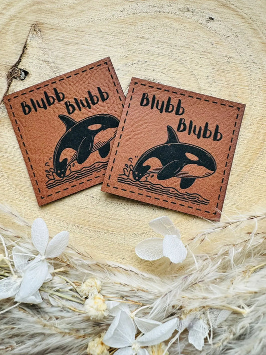 Kunstleder Label blubb blubb Fylou's Style