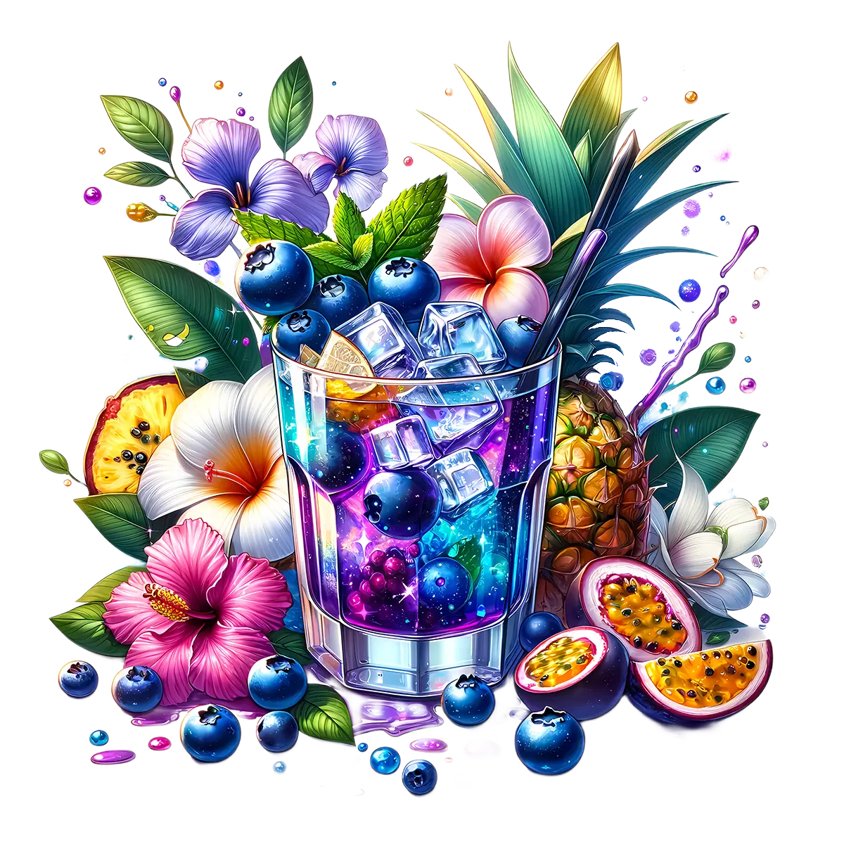 Bügelbild Tropical Cocktail #1 Fylou's Style