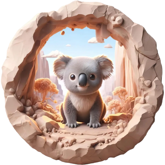 Bügelbild 3D Koala #10 Fylou's Style