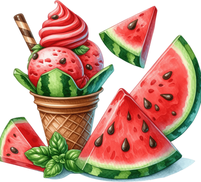 Bügelbild Wassermelonen Eiscreme #11 Fylou's Style