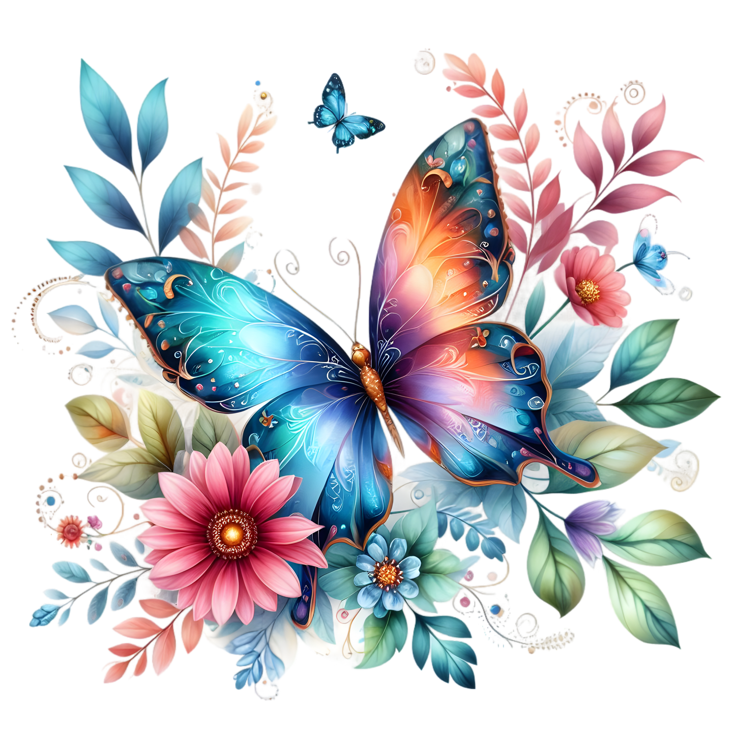 Bügelbild Schmetterling #24 Fylou's Style