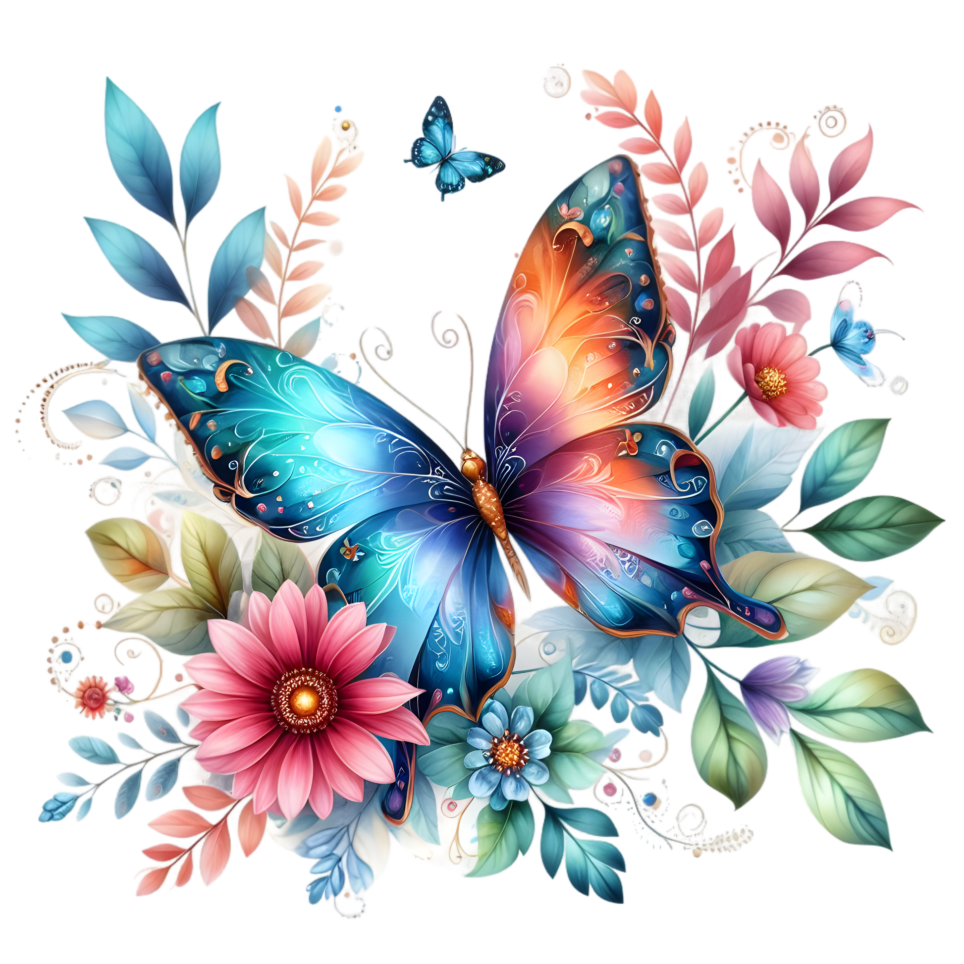 Bügelbild Schmetterling #24 Fylou's Style
