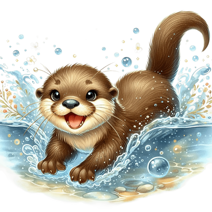 Bügelbild Wasserotter #4 Fylou's Style