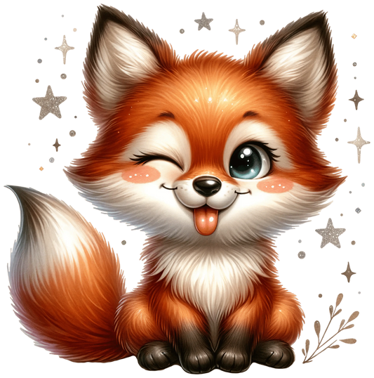 Bügelbild süßer Fuchs Fylou's Style
