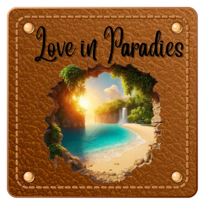 Bügellabel Love in Paradies Fylou's Style