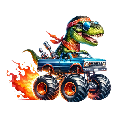 Bügelbild  Dino Monstertruck #10 Fylou's Style