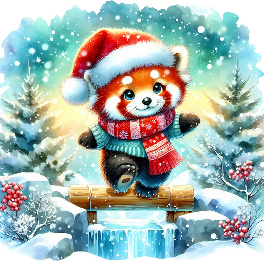 Bügelbild Roter Fuchs macht Sport - Fylou's Style