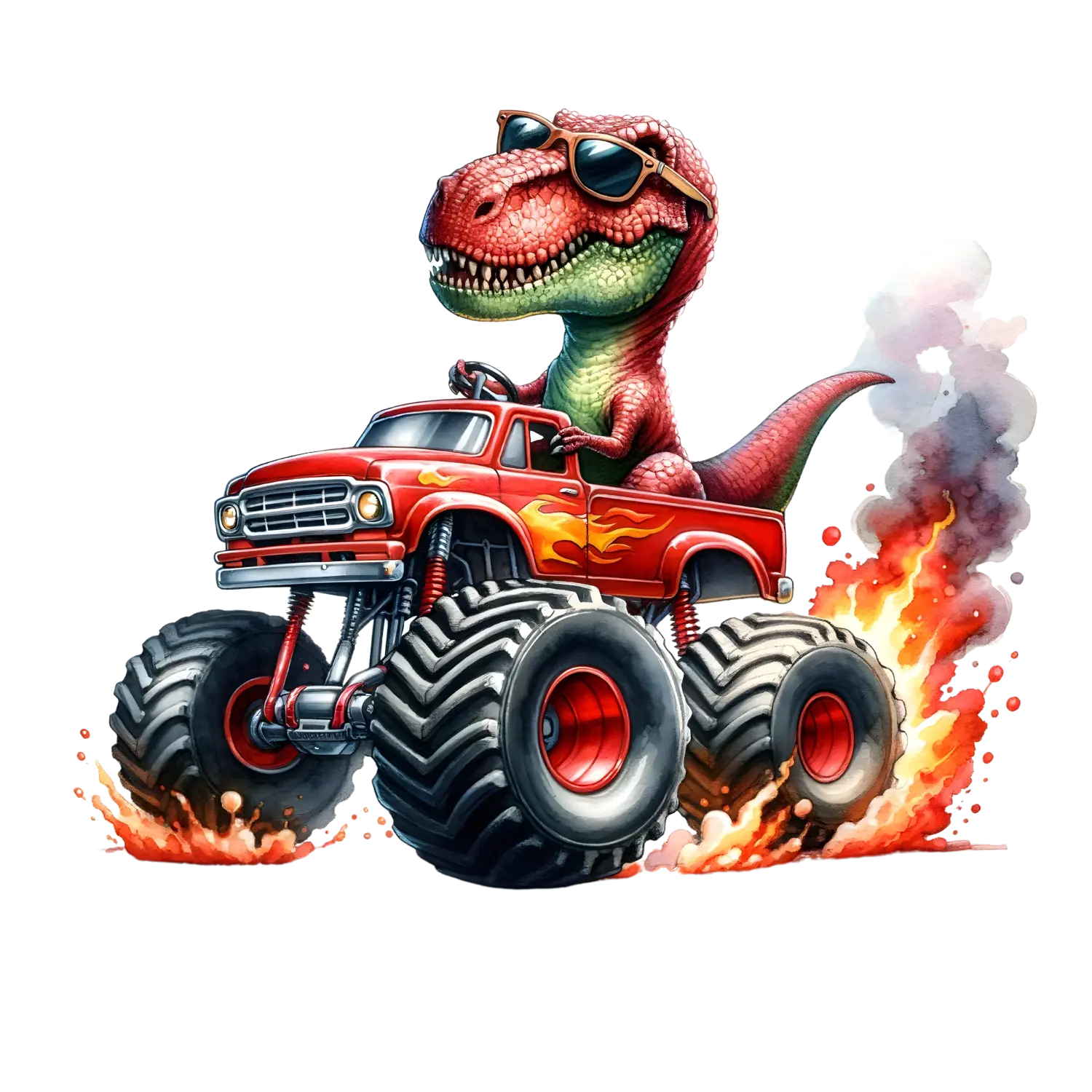 Bügelbild  Dino Monstertruck #6 Fylou's Style