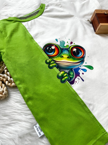 Bügelbild Guck Guck Frosch Fylou's Style