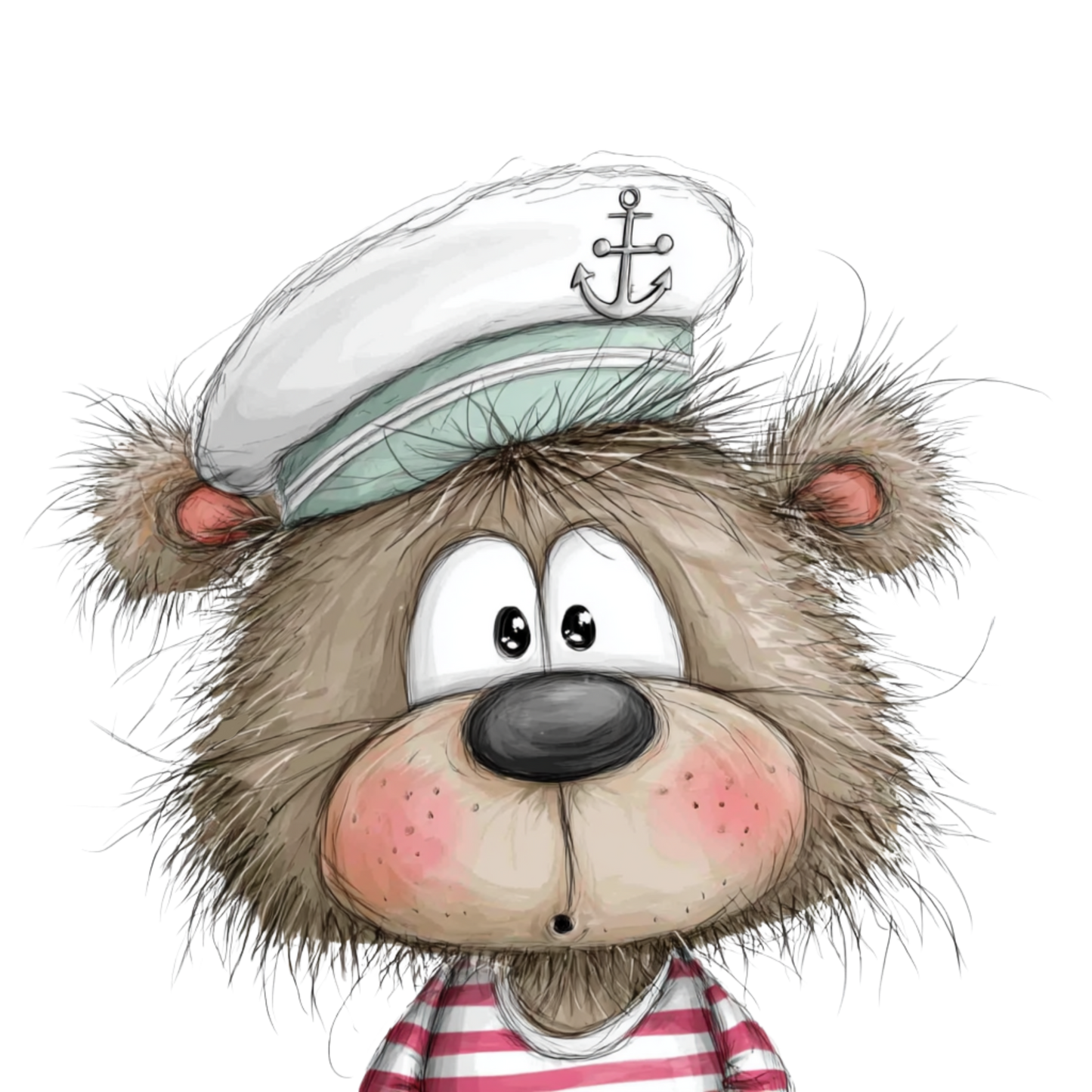 Bügelbild Ahoi Bär