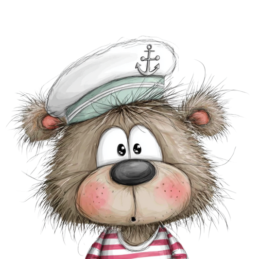 Bügelbild Ahoi Bär