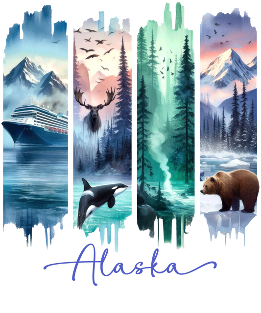 Bügelbild Streifen Motivwelt "Alaska"