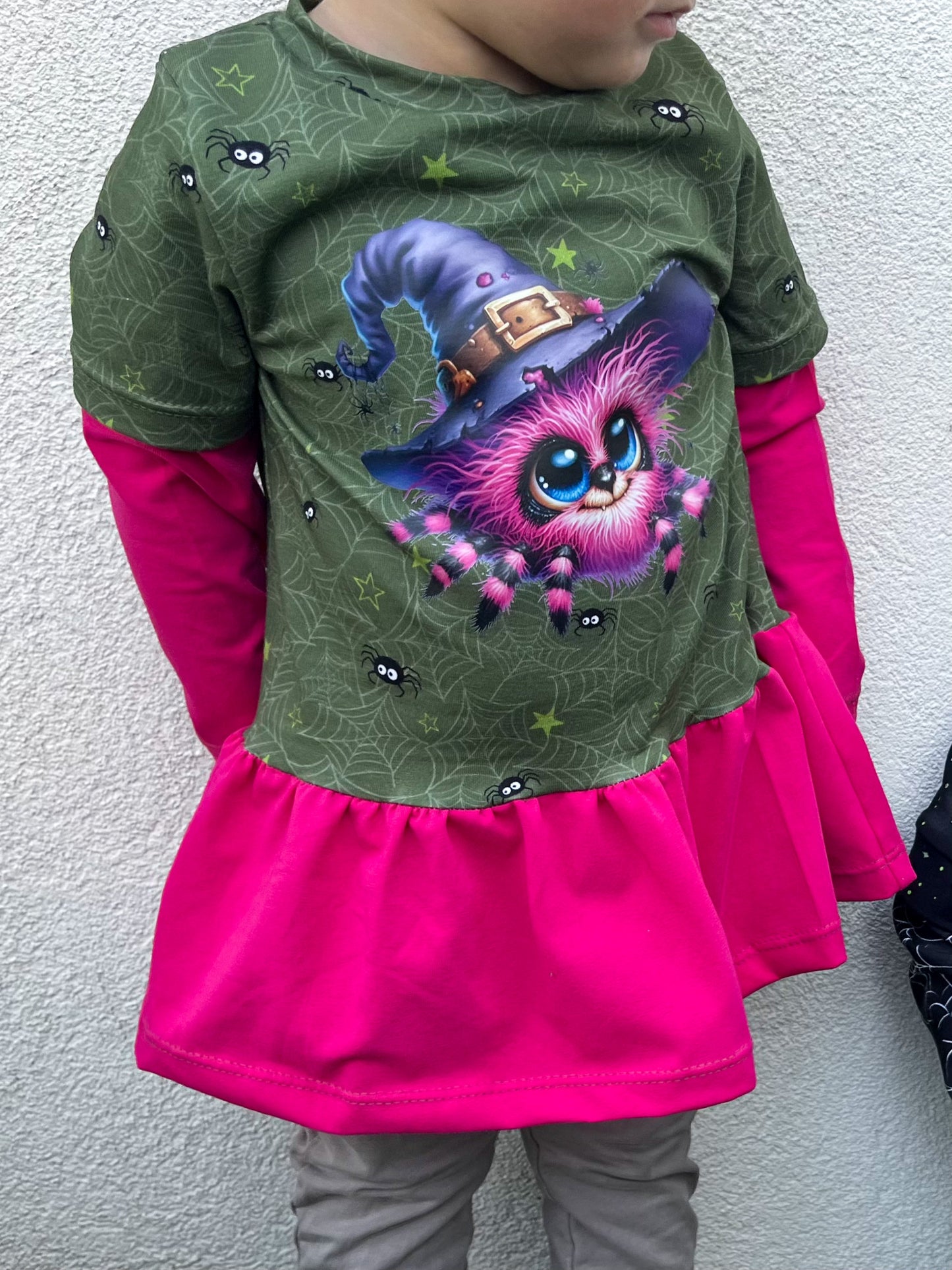 Bügelbild Halloween Spinne mit Hut #3