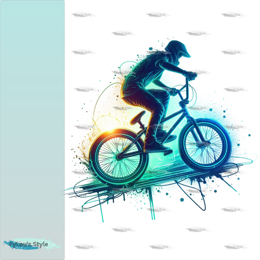 Bügelbild BMX Biker Fylou's Style