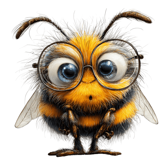 Bügelbild Bär und Biene #10