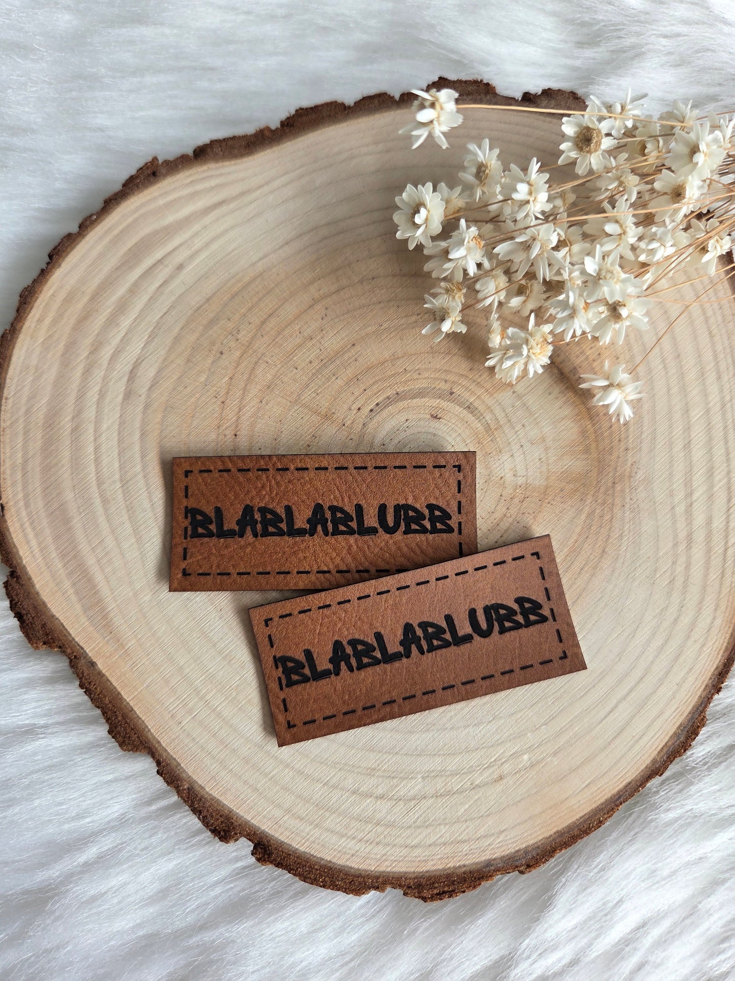 Kunstleder Label BlaBlaBlubb