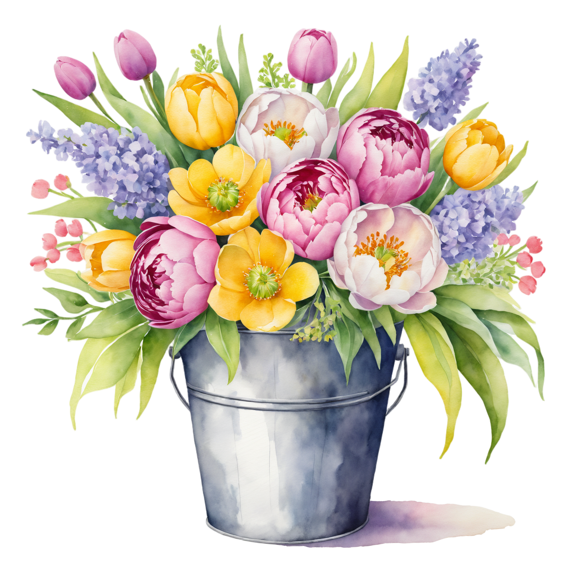BügelbildBlumeneimer #1 Fylou's Style
