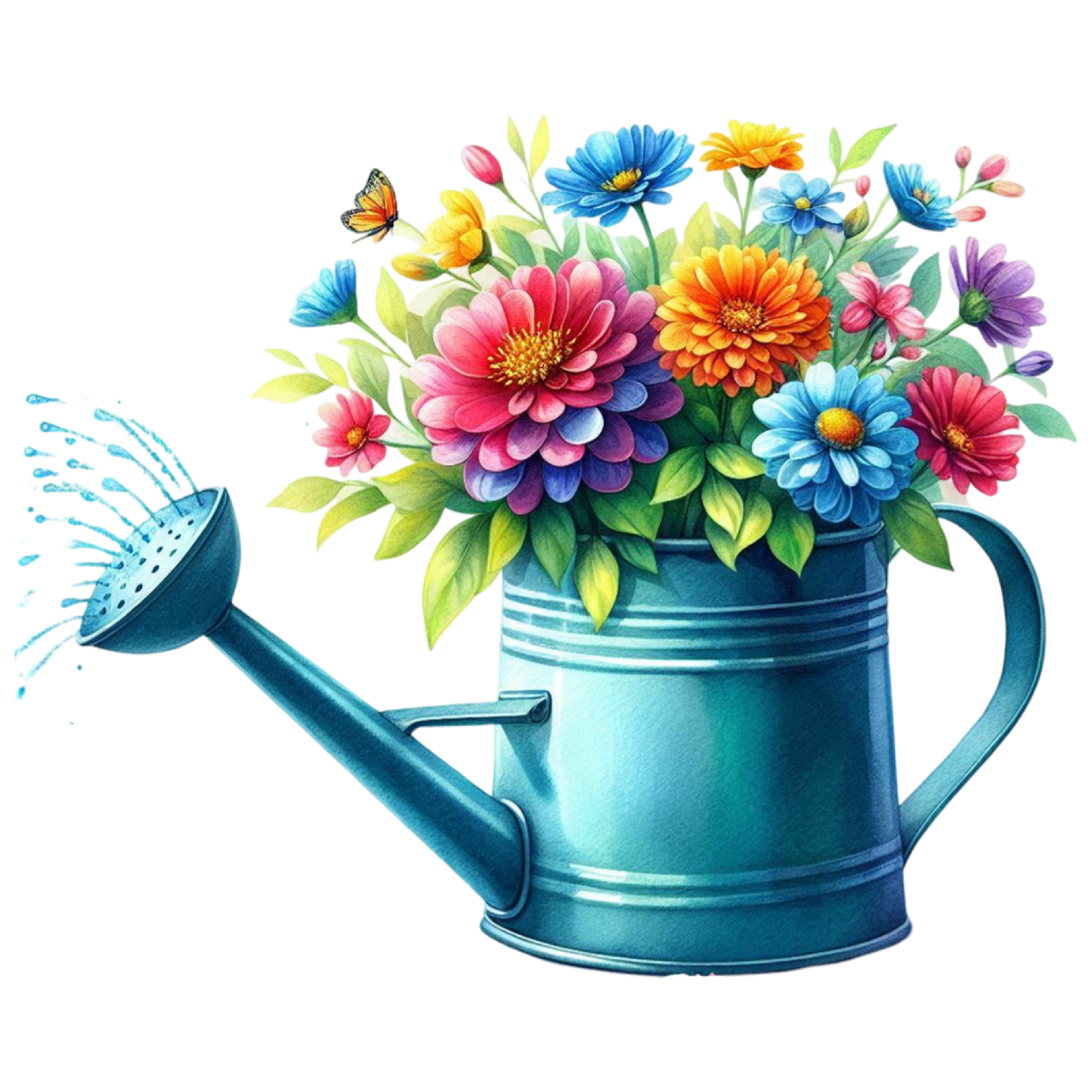 Iron-on image fairy with butterflies #4