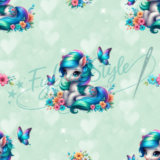 Bio Jersey Blumenzauber Pony *1m Stücke*
