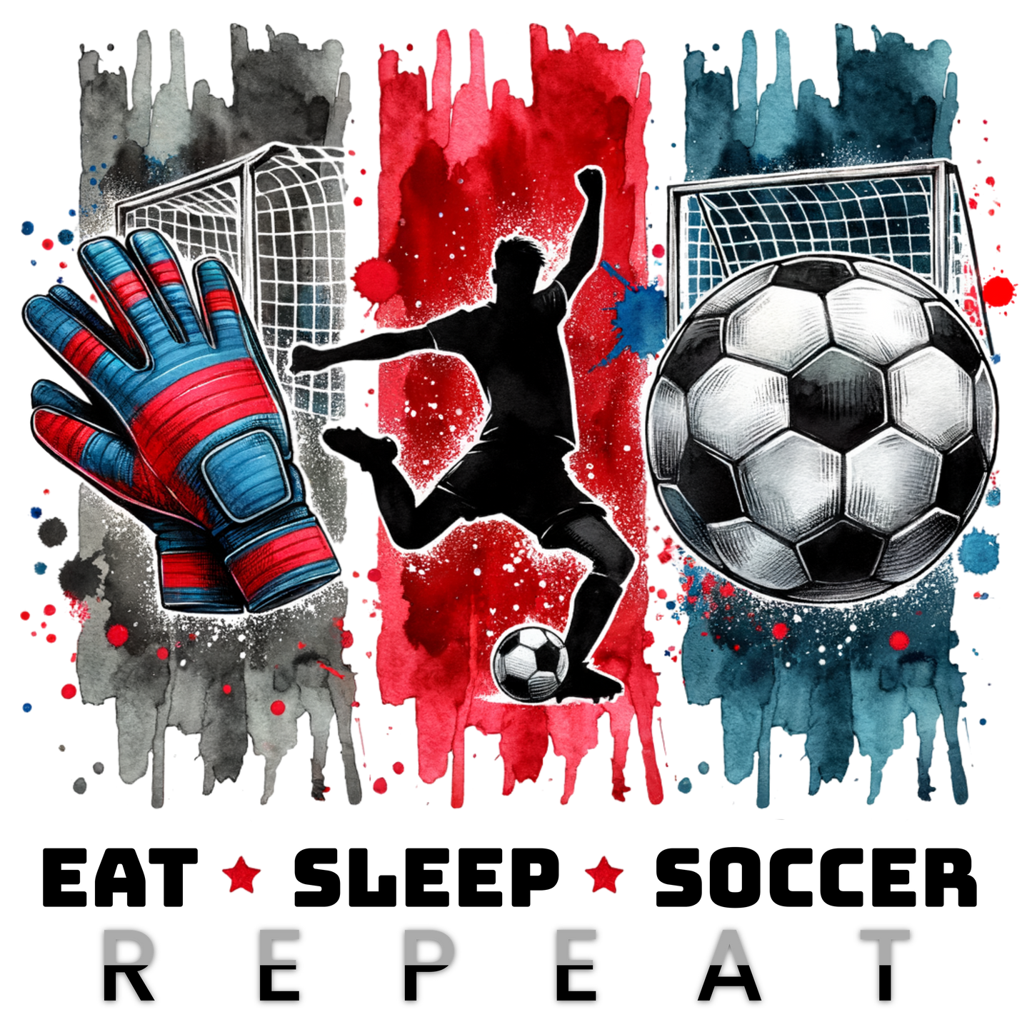 Bügelbild Brush Streifen Motivwelt "Fussball"