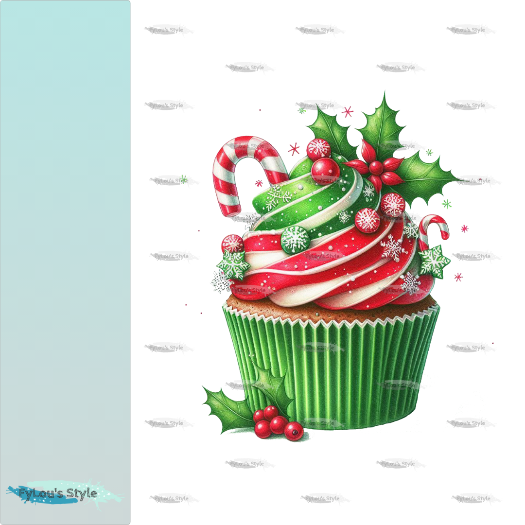 Bügelbild Chrismas Cupcake #3