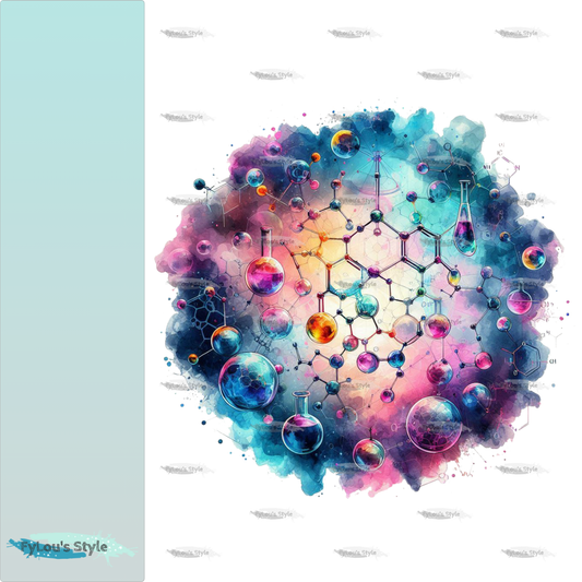 Bügelbild Colorful Chemie #2 Fylou's Style