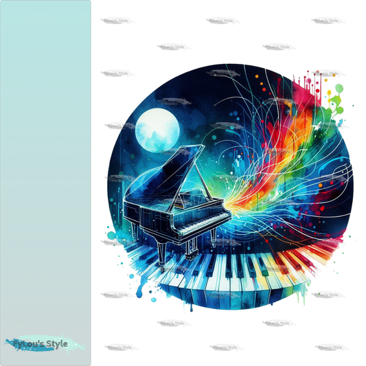 Bügelbild Colorful Piano #2 Fylou's Style