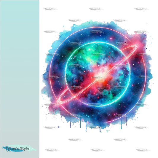 Bügelbild Colorful Planet #2 Fylou's Style
