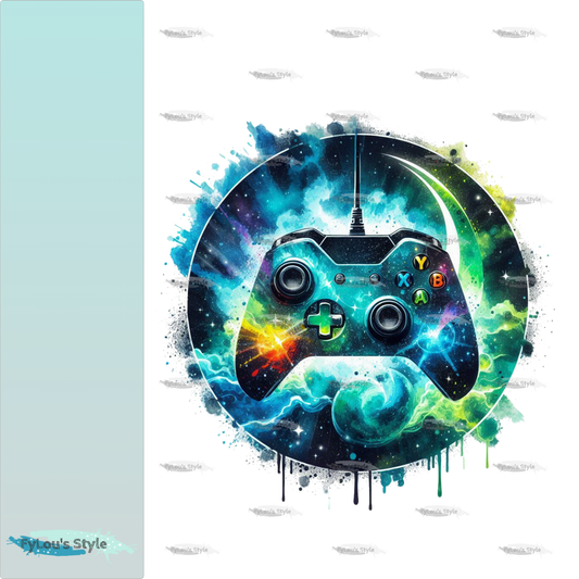 Bügelbild Colorful Splash Controller #2 Fylou's Style