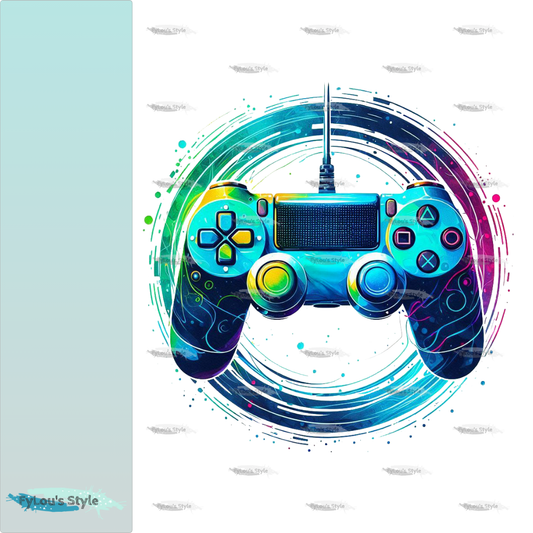 Bügelbild Colorful Splash Controller #3 Fylou's Style