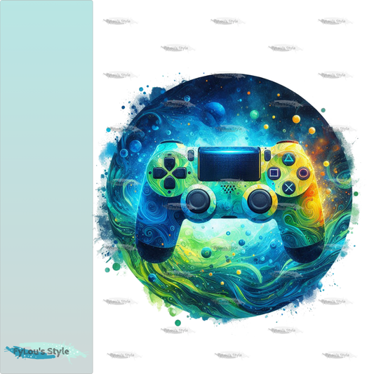 Bügelbild Colorful Splash Controller #6 Fylou's Style