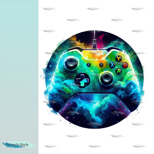 Bügelbild Colorful Splash Controller #7 Fylou's Style
