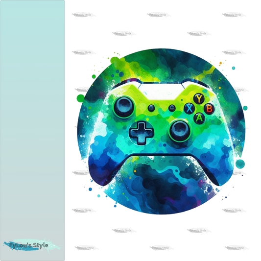 Bügelbild Colorful Splash Controller #8 Fylou's Style