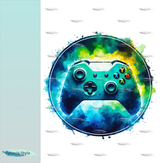 Bügelbild Colorful Splash Controller #9 Fylou's Style