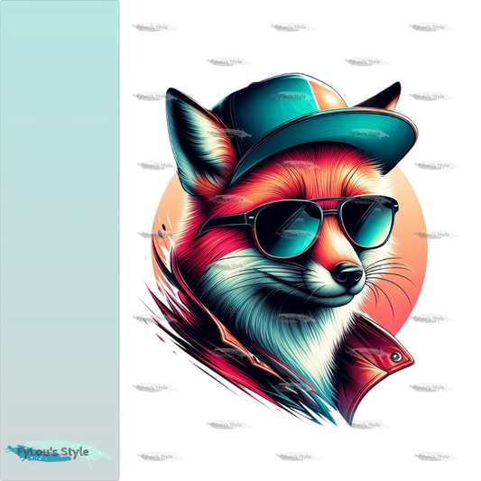 Bügelbild Cool Fuchs #1 Fylou's Style