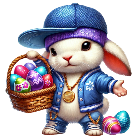 Bügelbild Cool Hase #1 Fylou's Style
