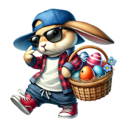 Bügelbild Cool Hase #6 Fylou's Style