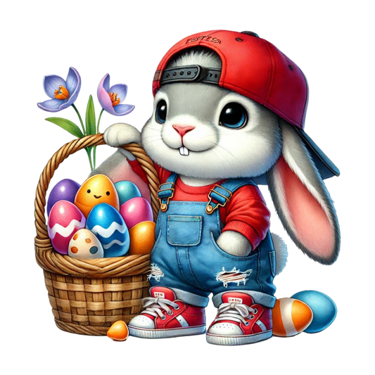 Bügelbild Cool Hase #8 Fylou's Style