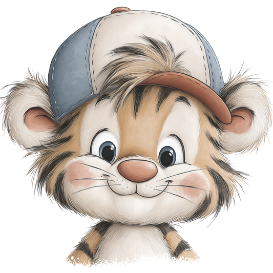 Bügelbild Cool Tiger