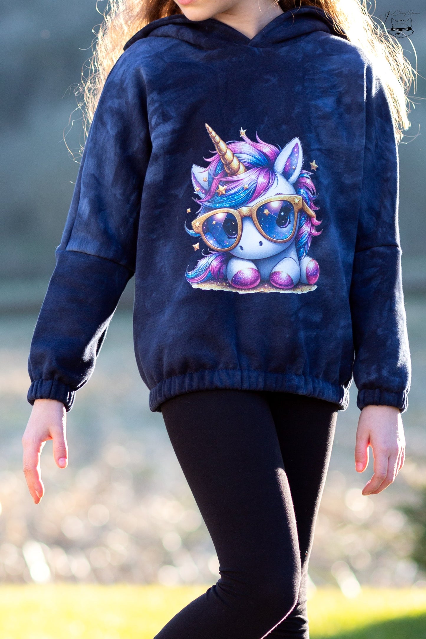 Bügelbild Cool Glitzer Einhorn #2 Fylou's Style